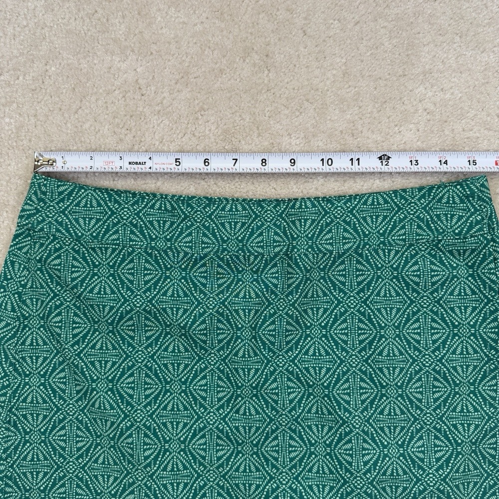 RipSkirt Hawaii Skirt Womens Medium Green Batik Print Wrap Length 1 - Picture 3 of 7